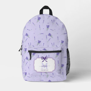 Sac À Dos Imprimé École de botanique florale de fleurs sauvages de l