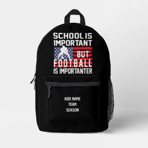Sac À Dos Imprimé École Importante Football Américain Américain