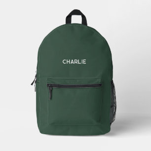 Sac À Dos Imprimé Ecole moderne Green et White Personnalisée