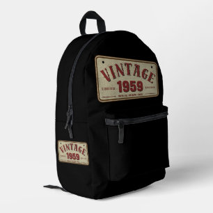 Sac À Dos Imprimé Édition limitée vintage 1959 avec toutes les pièce