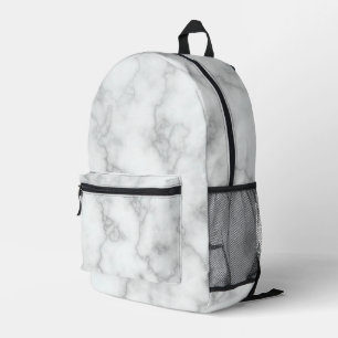 Sac À Dos Imprimé Elégant Marbre blanc Faux
