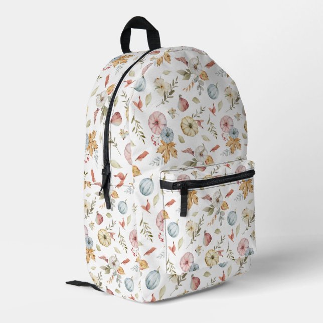 Sac À Dos Imprimé Elégant Motif d'aquarelle d'automne (Coin arrière gauche)