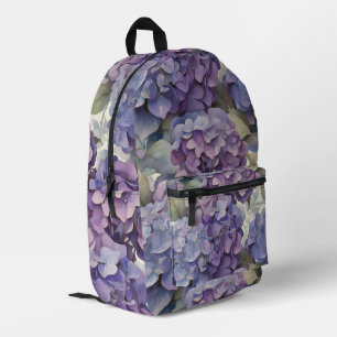 Sac À Dos Imprimé Elégante aquarelle bleu violet poussiéreuse