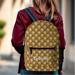 Sac À Dos Imprimé Élégante gouttes de fausse parties scintillant or 