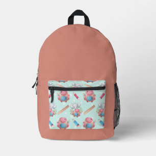 Sac À Dos Imprimé Éléphant motif de rentrée scolaire