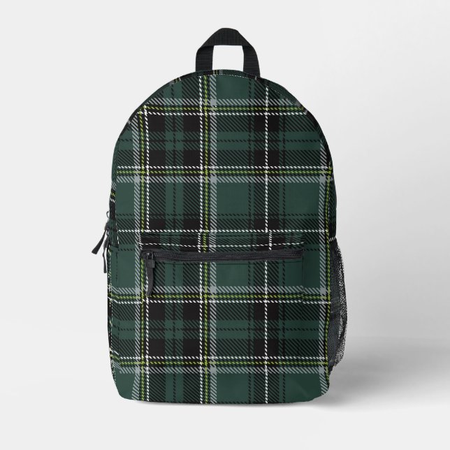 Sac À Dos Imprimé Emerald Academic Plaid (Recto)