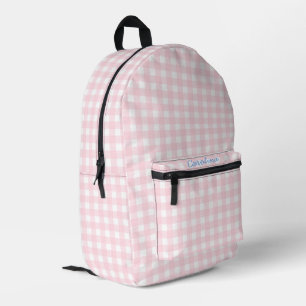 Sac À Dos Imprimé En vichy rose petit-millénaire