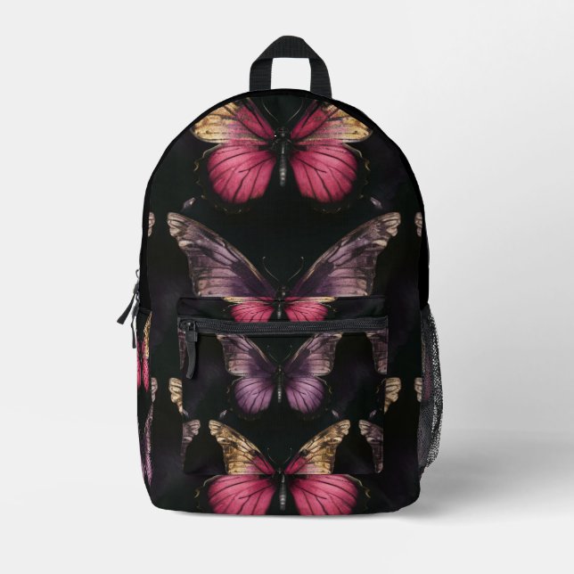 Sac À Dos Imprimé Enchanter le Motif papillon (Recto)