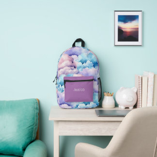 Sac À Dos Imprimé Enfant Amusant Nuages Pastel