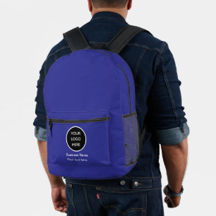 Sac À Dos Imprimé Entreprise Logo Société Bleue Promotionnelle Marqu
