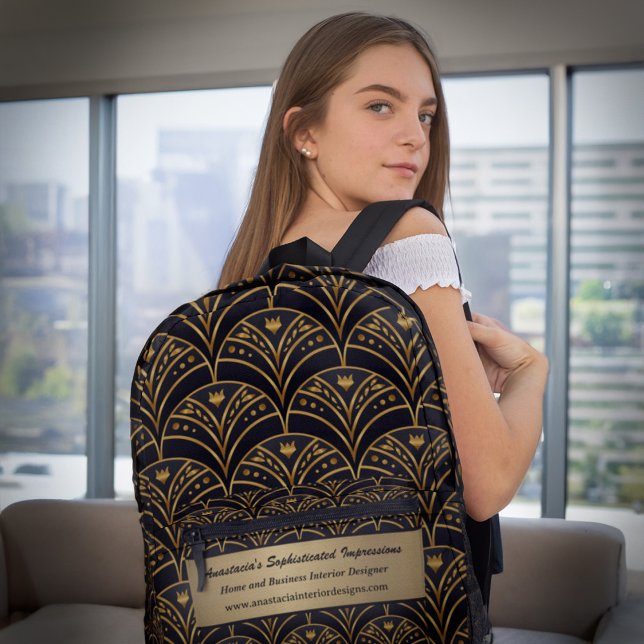 Sac À Dos Imprimé Entreprise Promotion Marketing Personnalisé (Business Company Promotional Marketing Custom Printed Backpack is great to promote your business. )