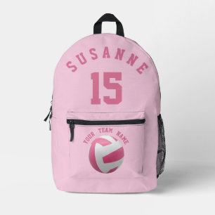 Sac À Dos Imprimé Équipe rose de volley-ball