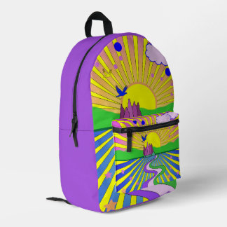 Sac À Dos Imprimé Été de l'Amour Coloré Psychedelique 60 Max