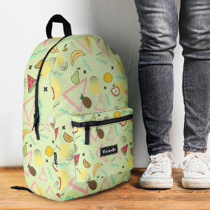 Sac À Dos Imprimé Été Tropical Élégant Fruit Vert