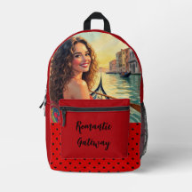 Évasion romantique, amour et Venise Imprimé Sac à