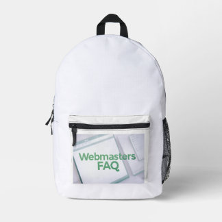 Sac À Dos Imprimé FAQ Webmasters