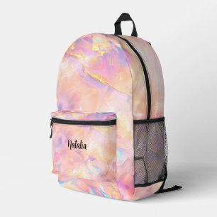 Sac À Dos Imprimé Faux Rose Opal Texture Girls