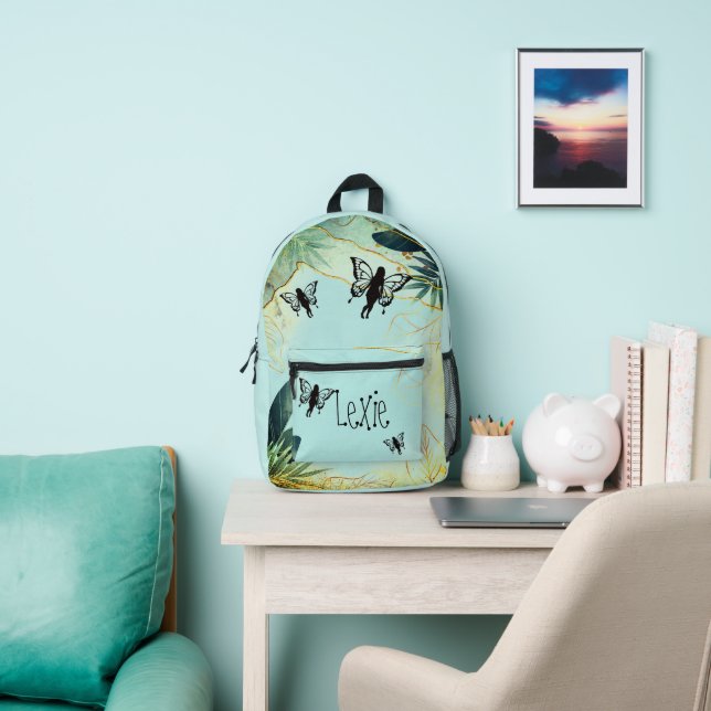 Sac À Dos Imprimé Fées d'Imaginaire de feuillage Personnalisées (Insitu)