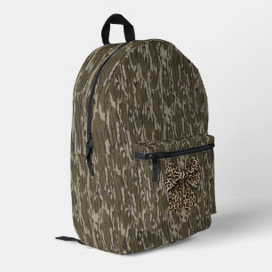 Sac À Dos Imprimé Femmes de chasse au ruban Camo Leopard Bow Bottoml