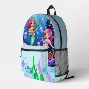 Sac À Dos Imprimé Fête de musique Mermaid - Jolie Enfants sous-marin