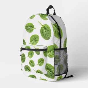 Sac À Dos Imprimé Feuille d'épinards bio Motif sans couture