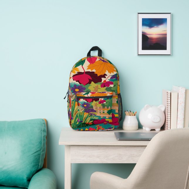 Sac À Dos Imprimé Feuilles d'automne (Insitu)