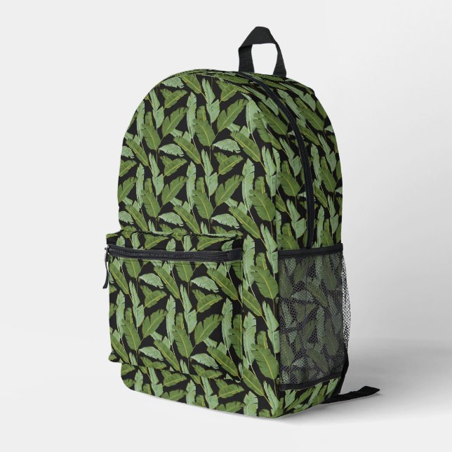 Sac À Dos Imprimé Feuilles Palm (Coin arrière droit)