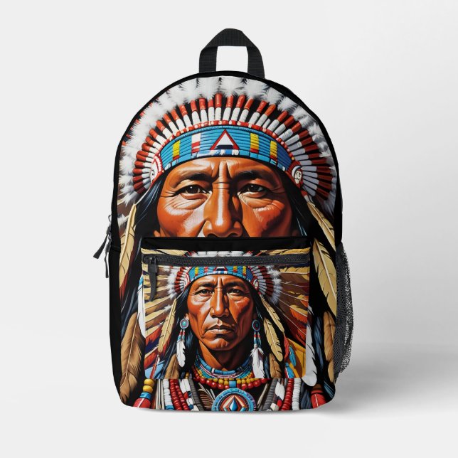 Sac À Dos Imprimé Fierté native  (Recto)