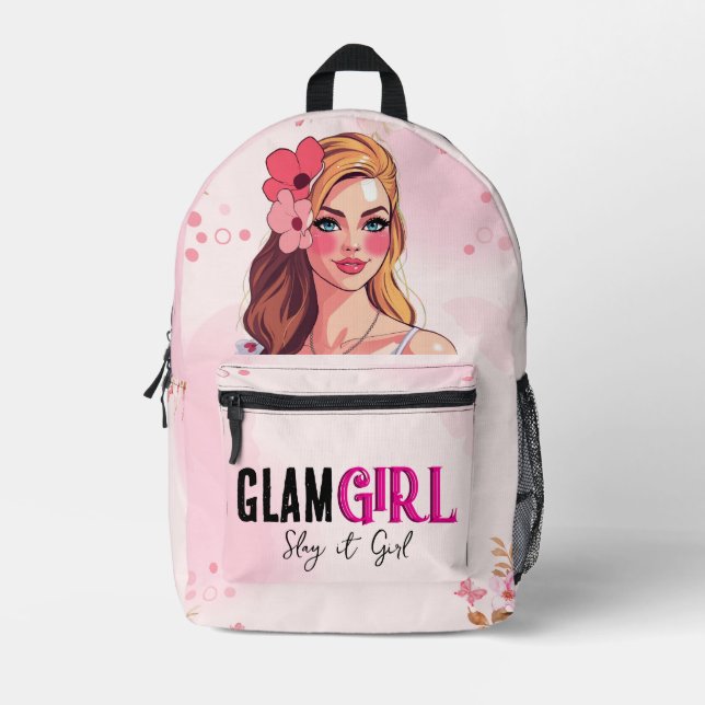 SAC À DOS IMPRIMÉ FILLE DE GLAM (Recto)