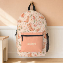 Fille pêche Coquette occidentale Shabby Chic Monog