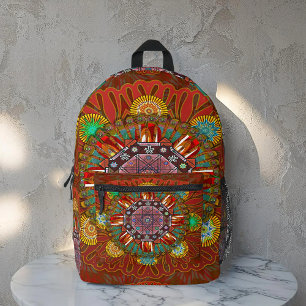 Sac À Dos Imprimé Filtre Floral Rouge de Squire Manipur Mandala