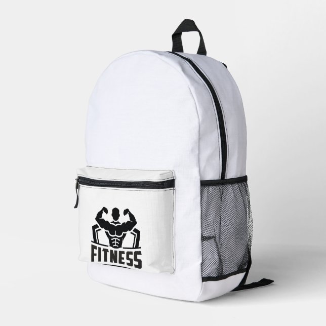 Sac À Dos Imprimé Fitness Motivation Graphic | Strong & Active Life (Coin arrière droit)