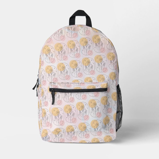 Sac À Dos Imprimé Fleur (Recto)