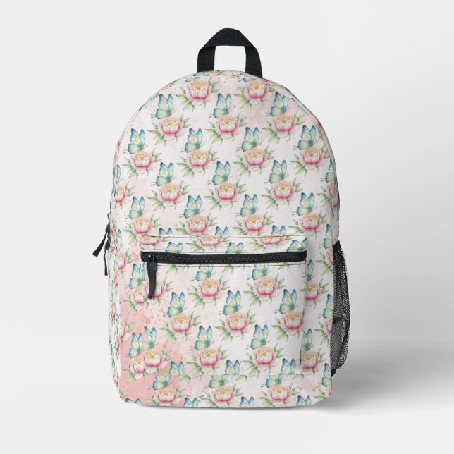 Sac À Dos Imprimé Fleur (Recto)