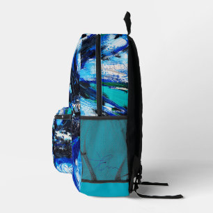 Sac À Dos Imprimé Fleur bleue
