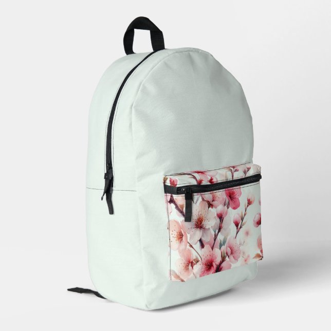 Sac À Dos Imprimé Fleur de Cerisier (Coin arrière gauche)