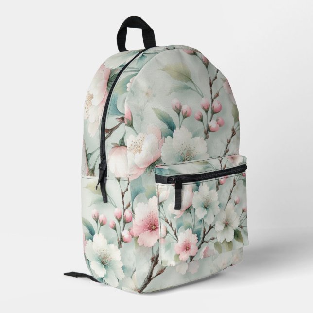 Sac À Dos Imprimé Fleur de Cerisier (Coin arrière gauche)