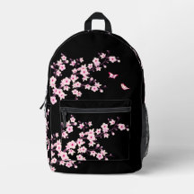 Fleur de cerisier rose noir