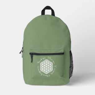 Sac À Dos Imprimé Fleur de la vie Ho'oponopono