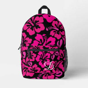 Sac À Dos Imprimé fleur d'hibiscus tropical hawaii rose