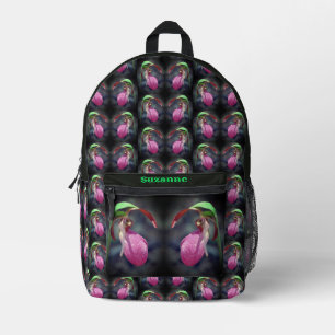 Sac À Dos Imprimé Fleur d'orchidée rose Lady Personnalisée