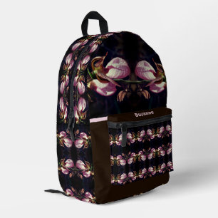 Sac À Dos Imprimé Fleur d'orchidée rose Lady Personnalisée