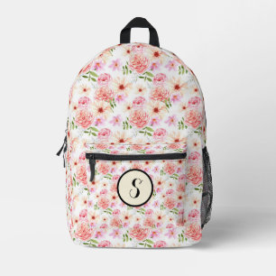 Sac À Dos Imprimé Fleur sauvage Boho Elegant Personnalisé