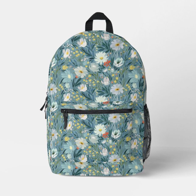 Sac À Dos Imprimé Fleur sauvage d'été Meadow (Recto)
