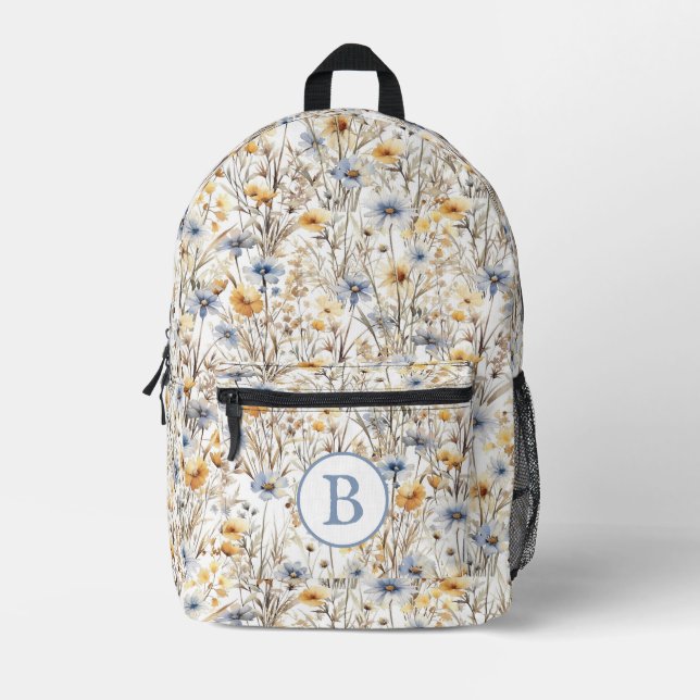 Sac À Dos Imprimé Fleur sauvage Monogram Boho (Recto)