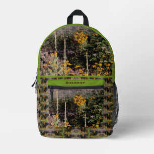 Sac À Dos Imprimé Fleur sauvage Mullein Daisies Peinture personnalis