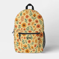 Fleurs bohèmes personnalisées avec initiales