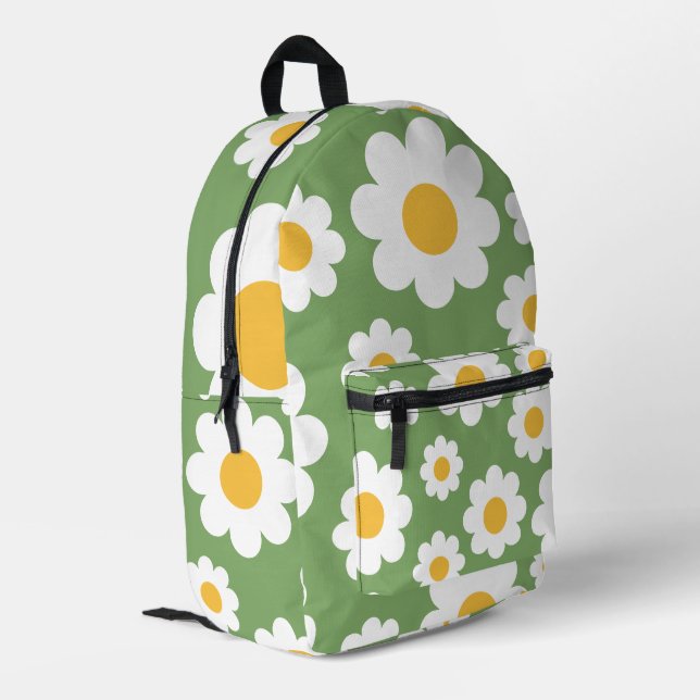Sac À Dos Imprimé Fleurs motifs marguerite (Coin arrière gauche)