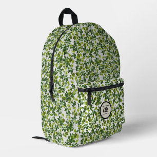 Sac À Dos Imprimé Fleurs vertes 2
