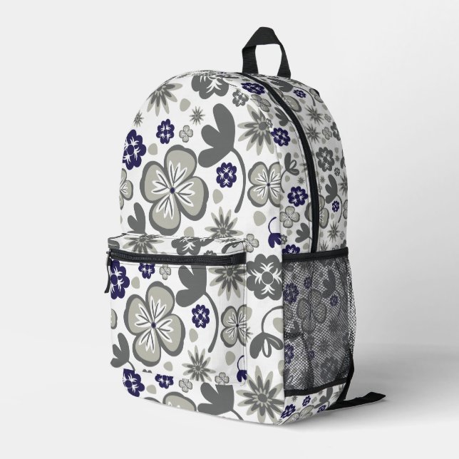 Sac À Dos Imprimé Floral (Coin arrière droit)